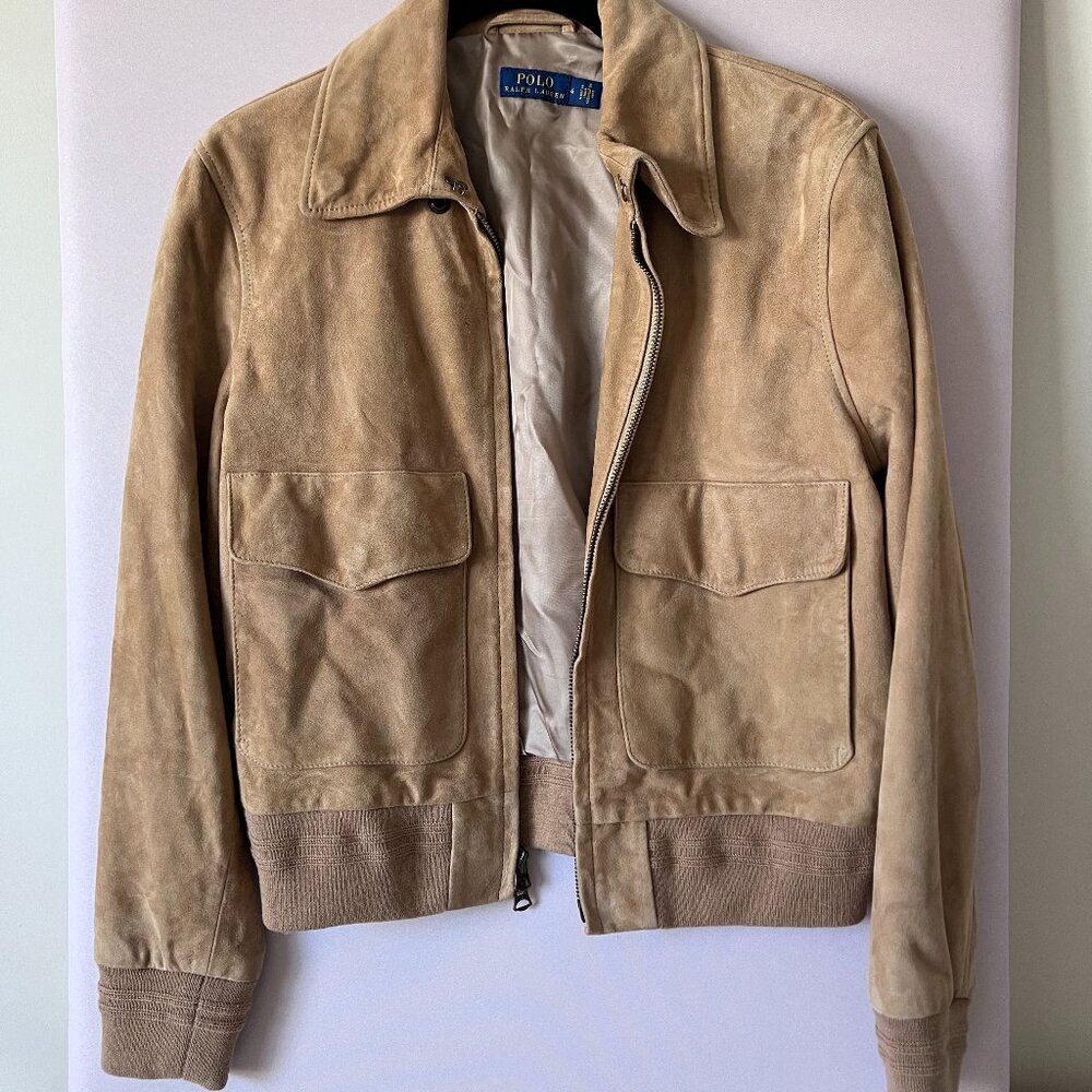 Polo Ralph Lauren zipped suede jacket